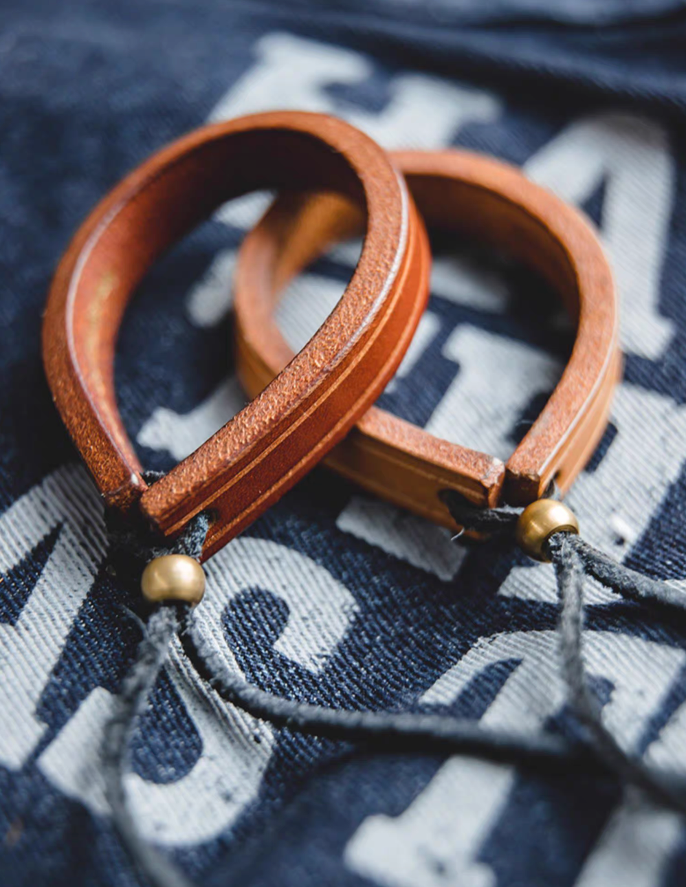 Rustic Brass-Adjustable Leather Cuff