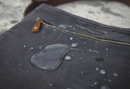 Retro Waxed Canvas Messenger Bag