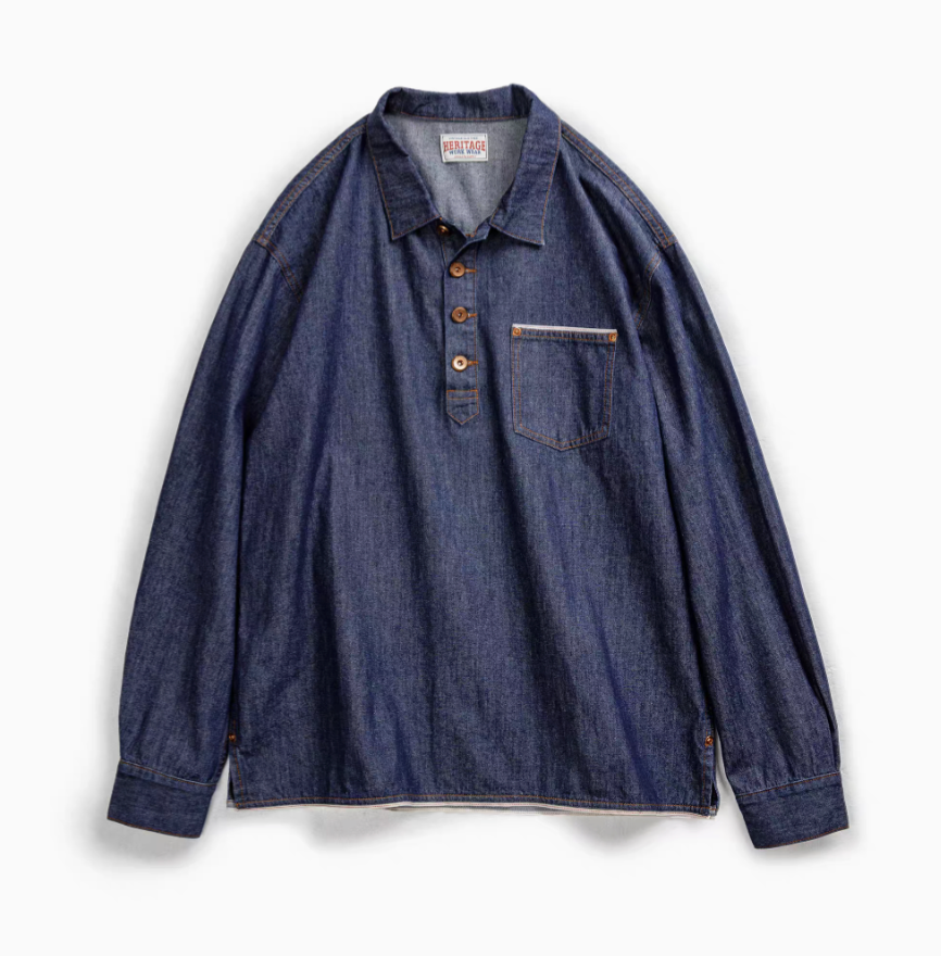 Denim Pullover Shirt