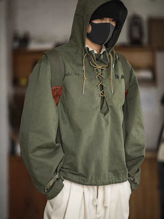 Military Deck Jacket Hoodie