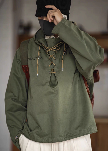 Military Deck Jacket Hoodie