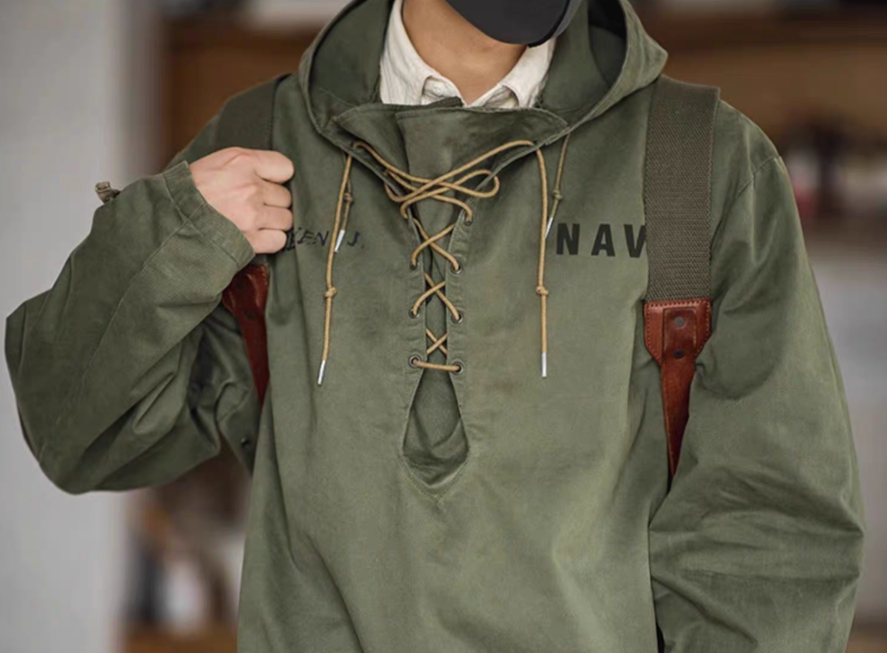 Military Deck Jacket Hoodie