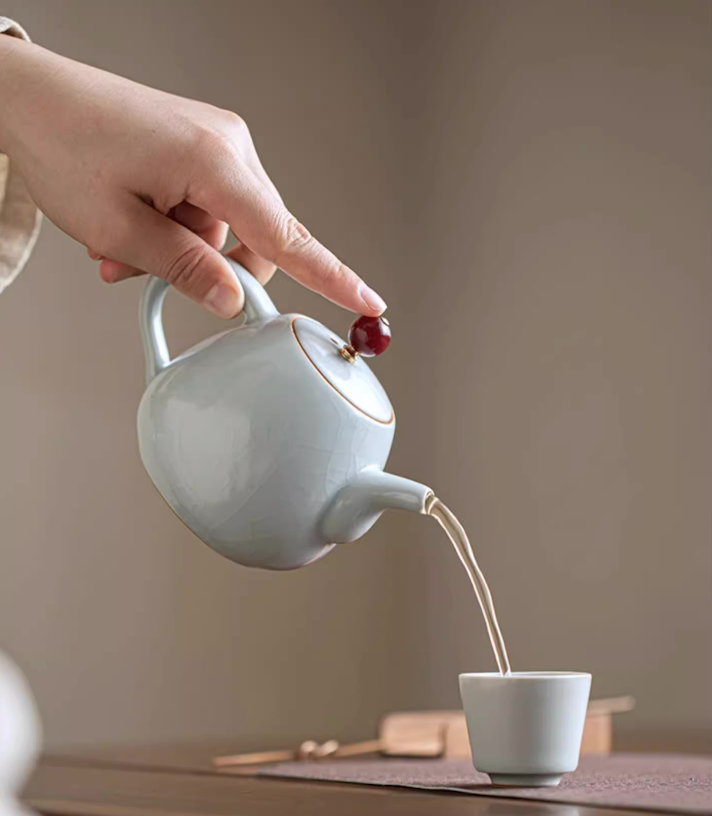 Ru Kiln Celadon Mini Teapot