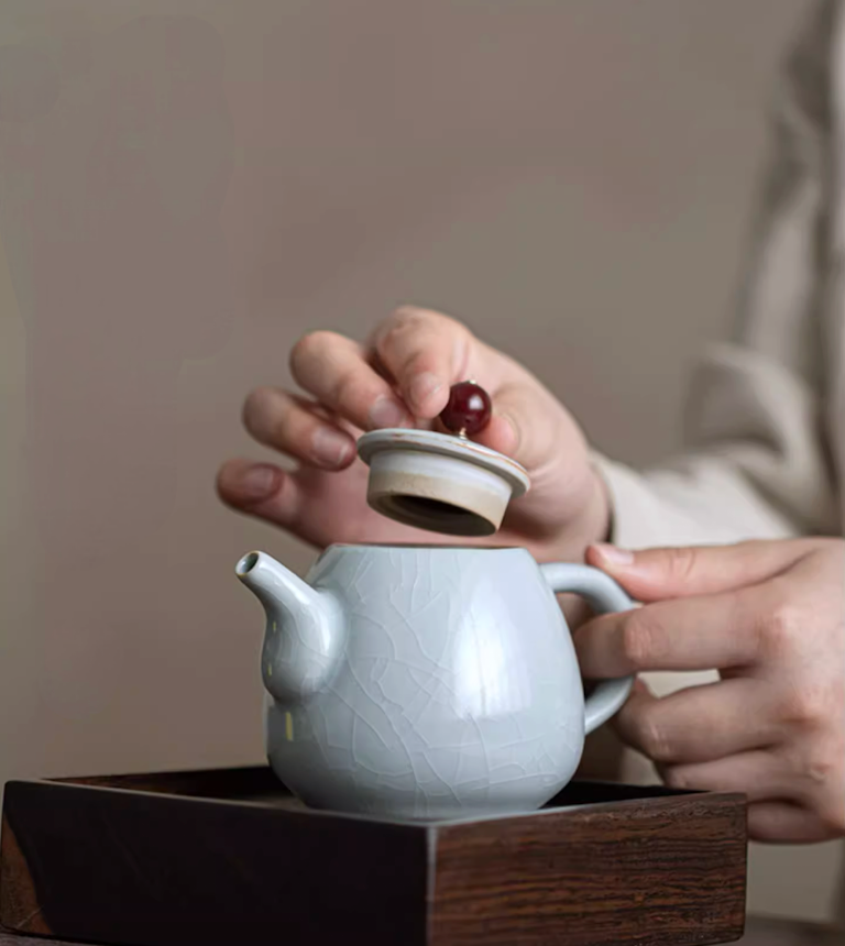 Ru Kiln Celadon Mini Teapot