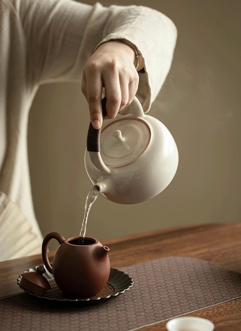 Soda Glaze Ceramic Teapot