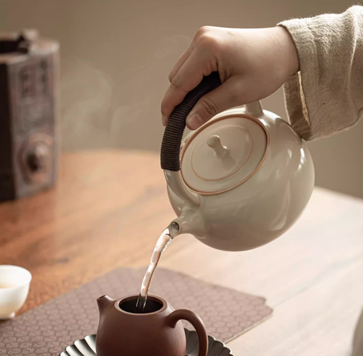 Soda Glaze Ceramic Teapot