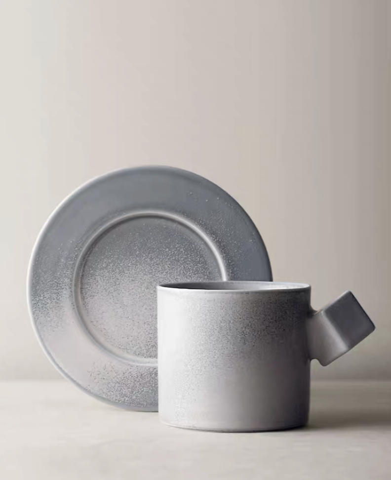 Modern Minimalist Ceramic Cup &amp; Saucer Set