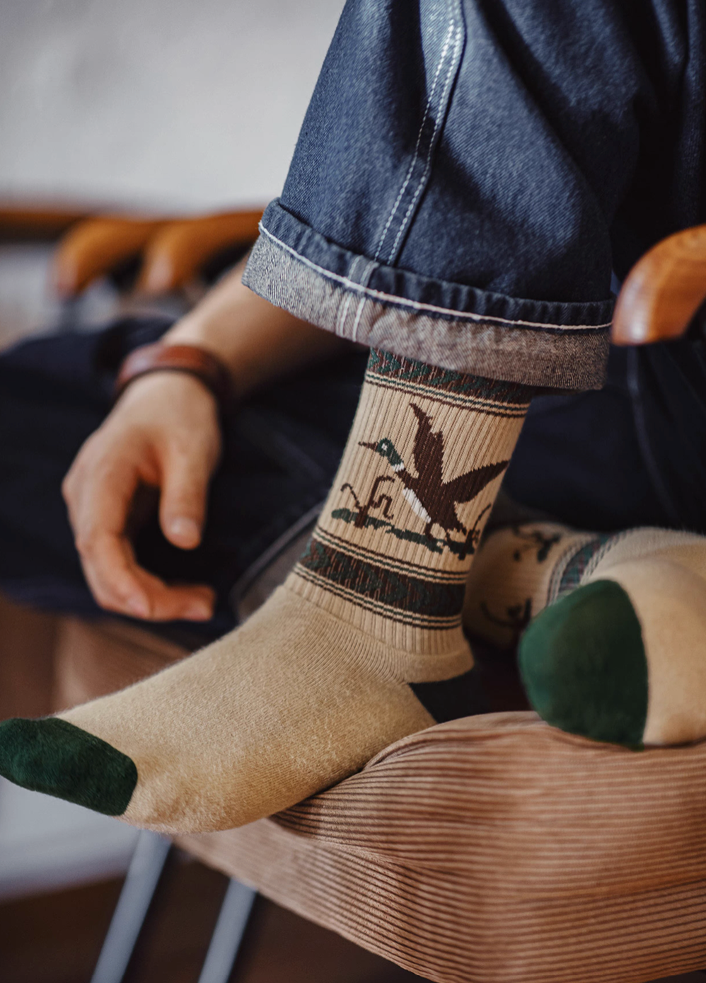 Retro Wild Goose Socks