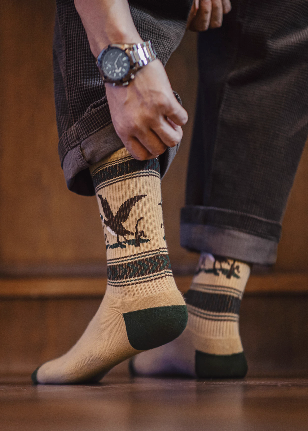 Retro Wild Goose Socks