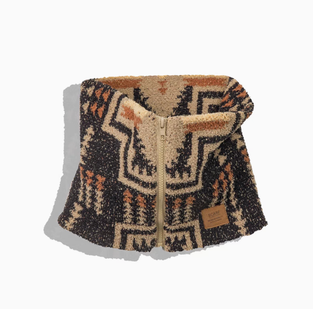 Navajo-Inspired Half-Sherpa Neck Warmer