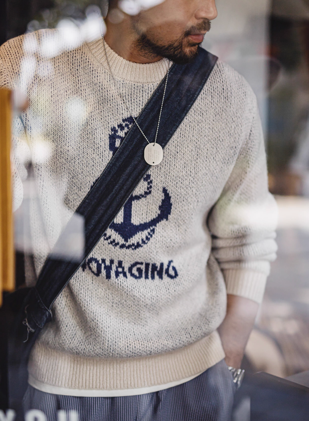 Nautical Anchor Knit Sweater