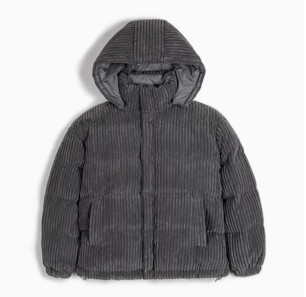 Luxurious Corduroy Down Jacket