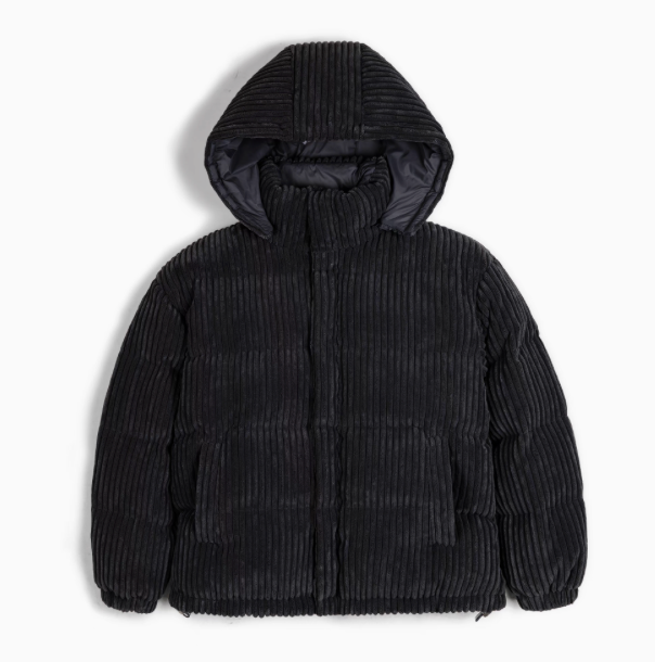 Luxurious Corduroy Down Jacket