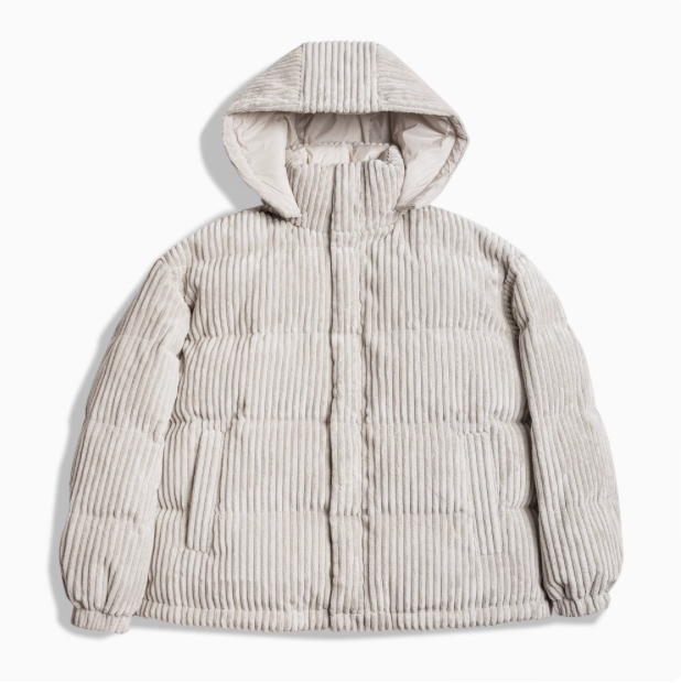 Luxurious Corduroy Down Jacket