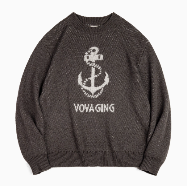 Nautical Anchor Knit Sweater