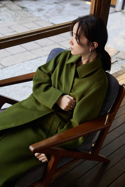 Evergreen Wool Overcoat