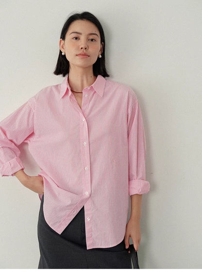 Breezy Pinstripe Relaxed Shirt