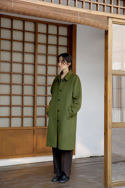 Evergreen Wool Overcoat