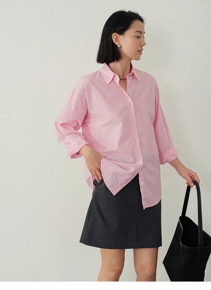 Breezy Pinstripe Relaxed Shirt