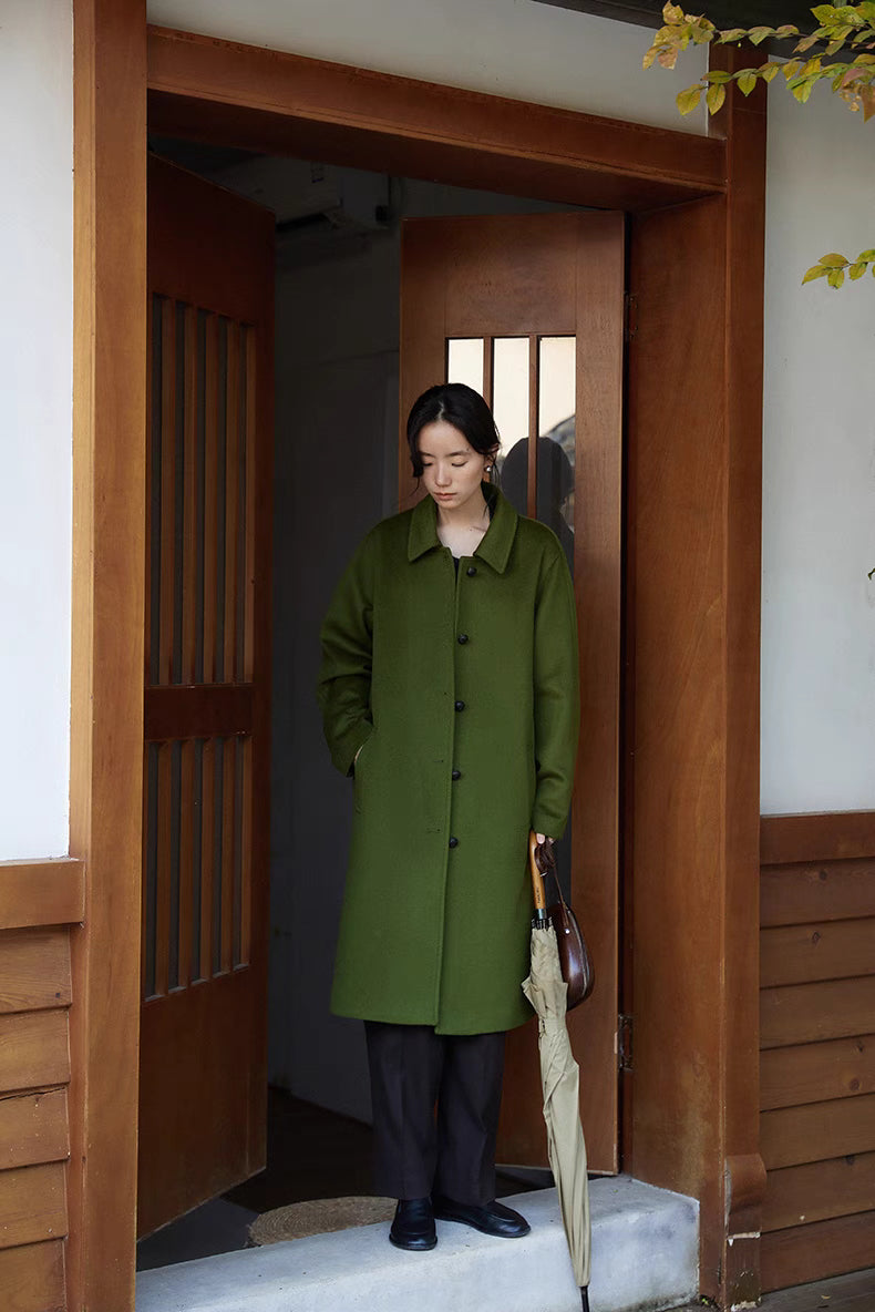 Evergreen Wool Overcoat