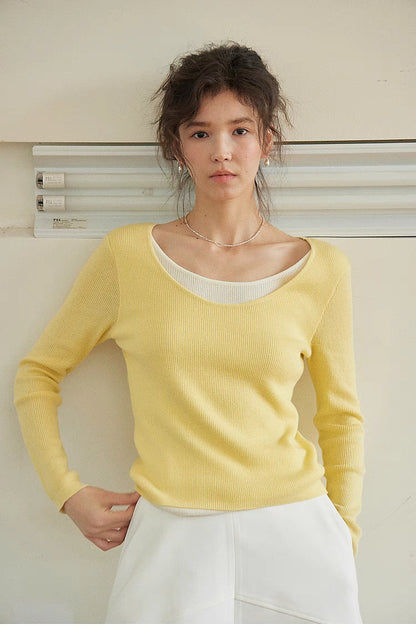 Layered Elegance Knit Top