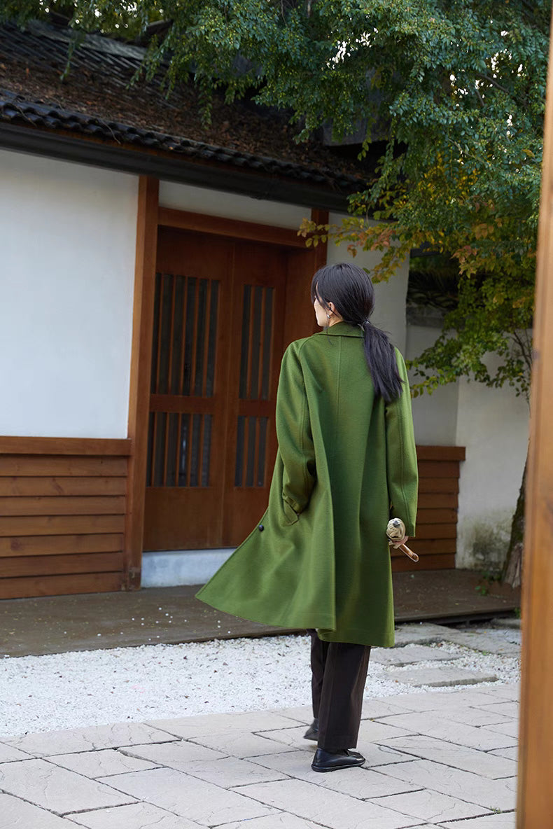 Evergreen Wool Overcoat