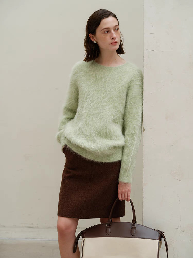 Alpaca-Blend Cozy Crewneck Sweater