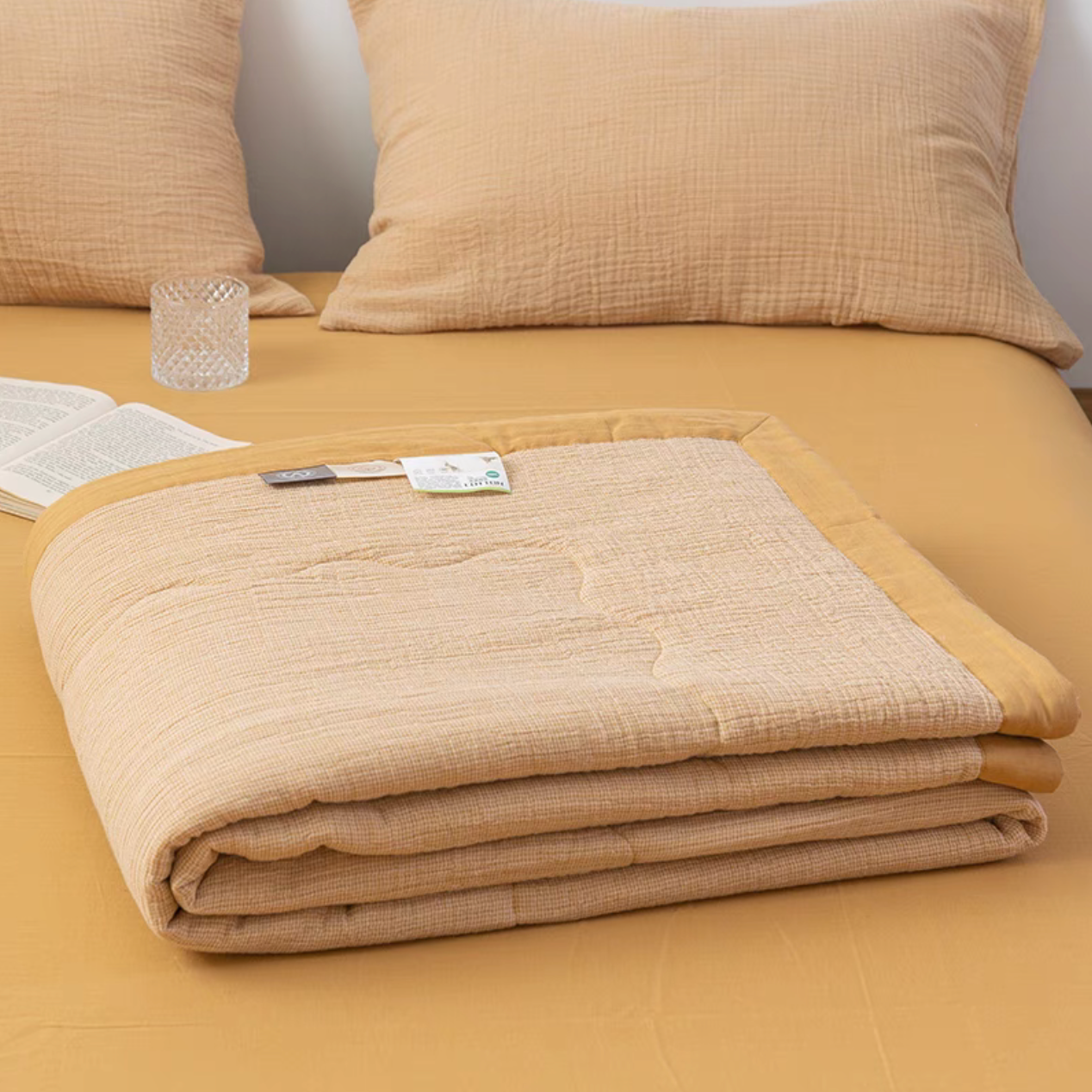 Premium 3-Layer Cotton Muslin Bedding Set