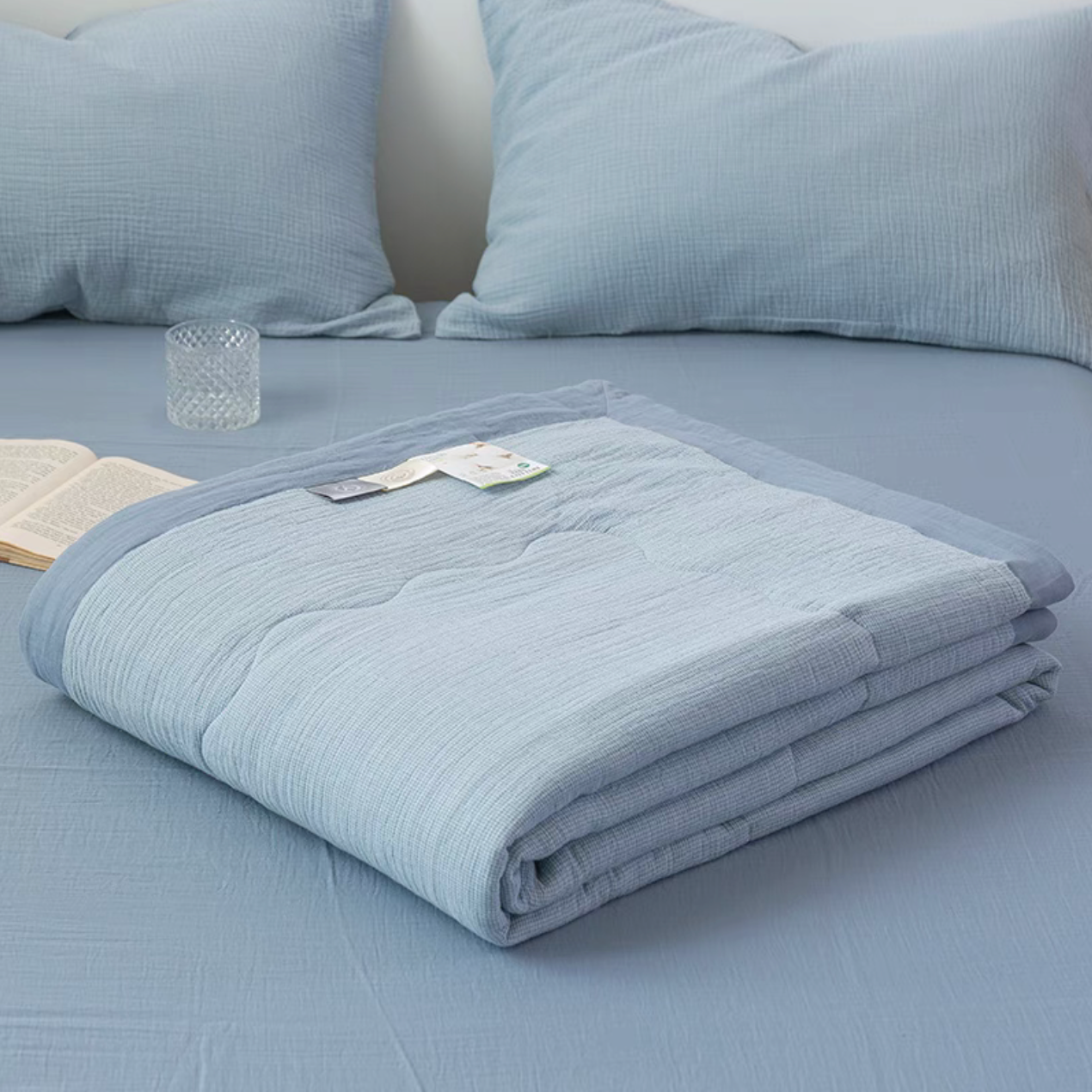 Premium 3-Layer Cotton Muslin Bedding Set