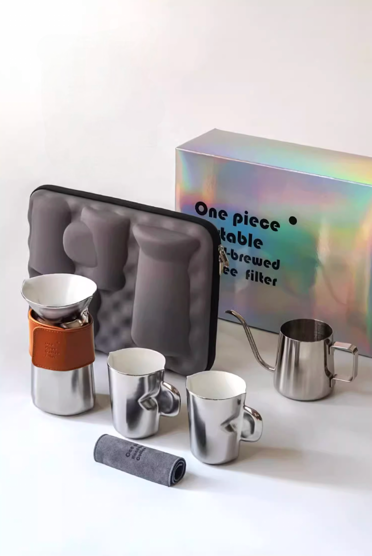 One Piece Portable Pour Over Coffee Set