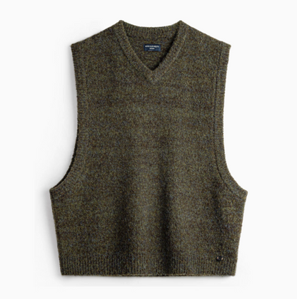 Woodland Retro V-Neck Vest