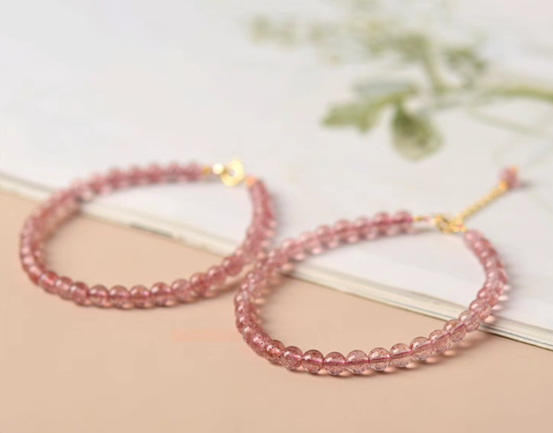 Strawberry Quartz Bracelet