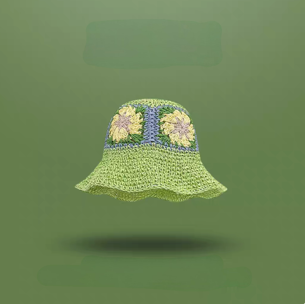 Summer Straw Woven Beach Hat