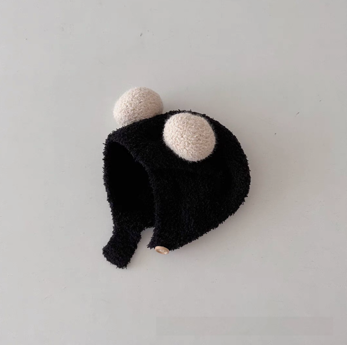 Baby Ear Protection Pom Pom Hat