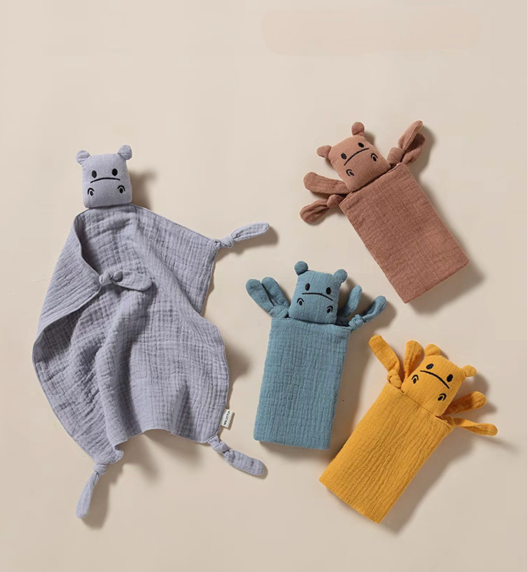 CuddleBuddy Muslin Lovey Set