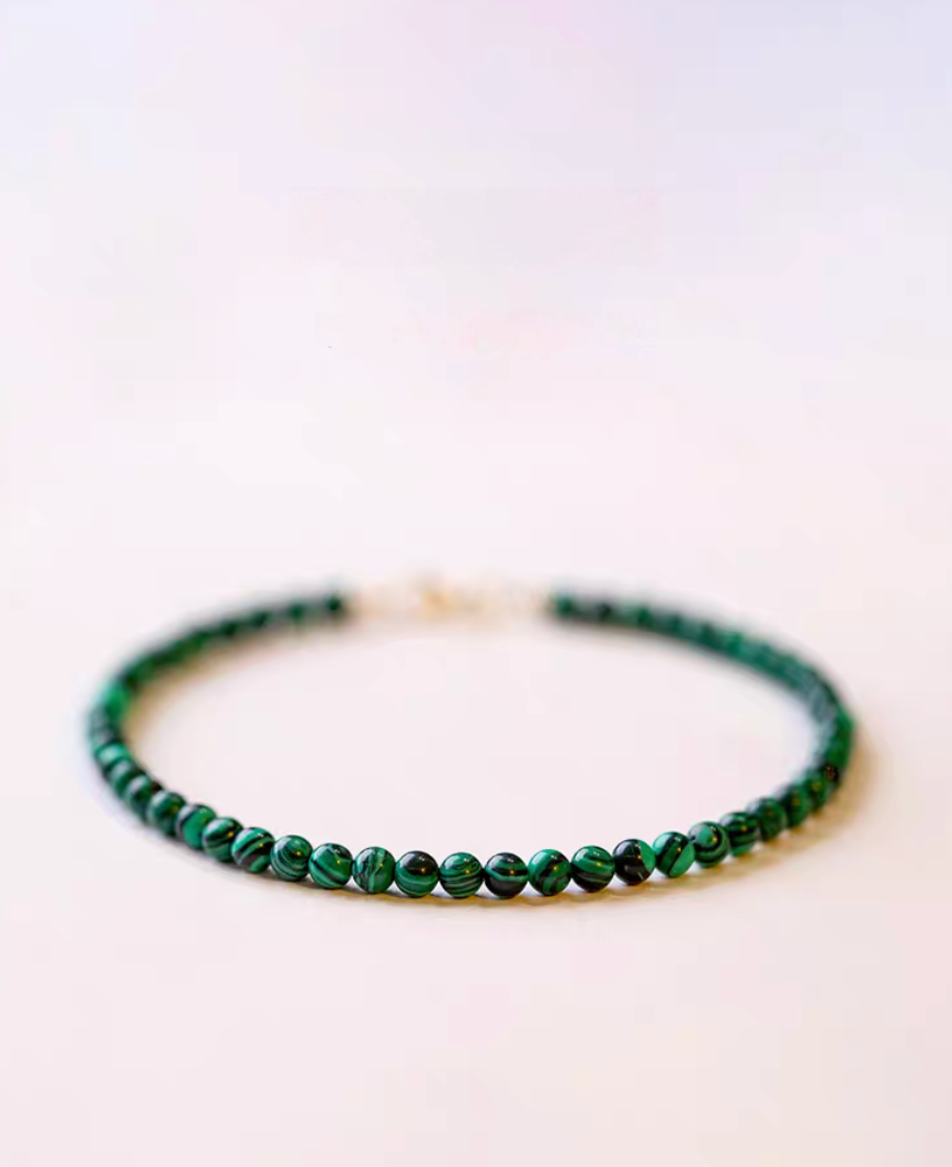 Natural Green Malachite Bracelet