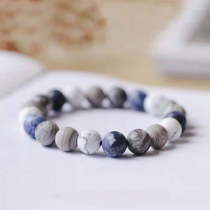 Mountain &amp; Sea Gradient Blue Minimalist Bracelet