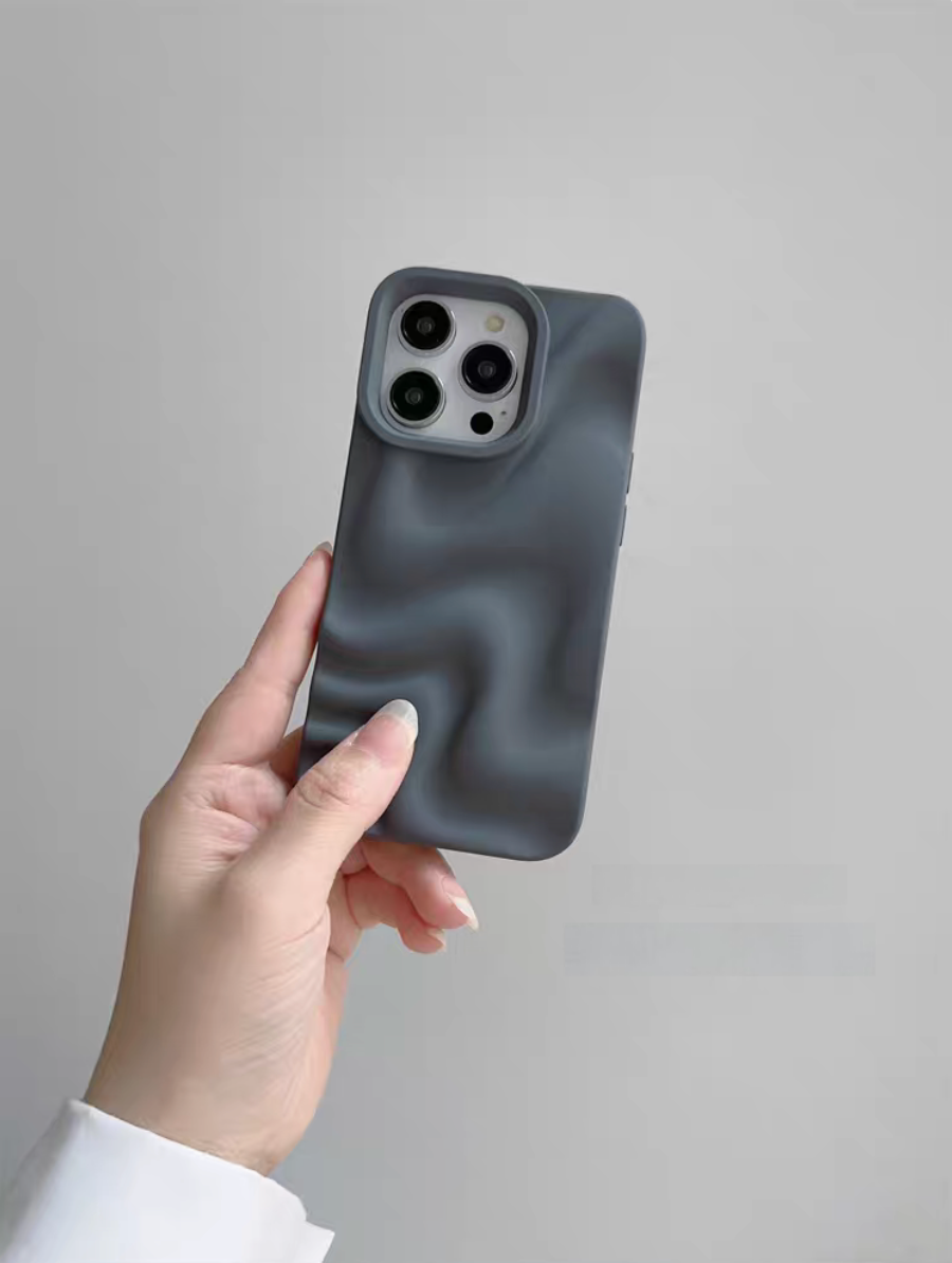 3D Wave Matte Silicone Case