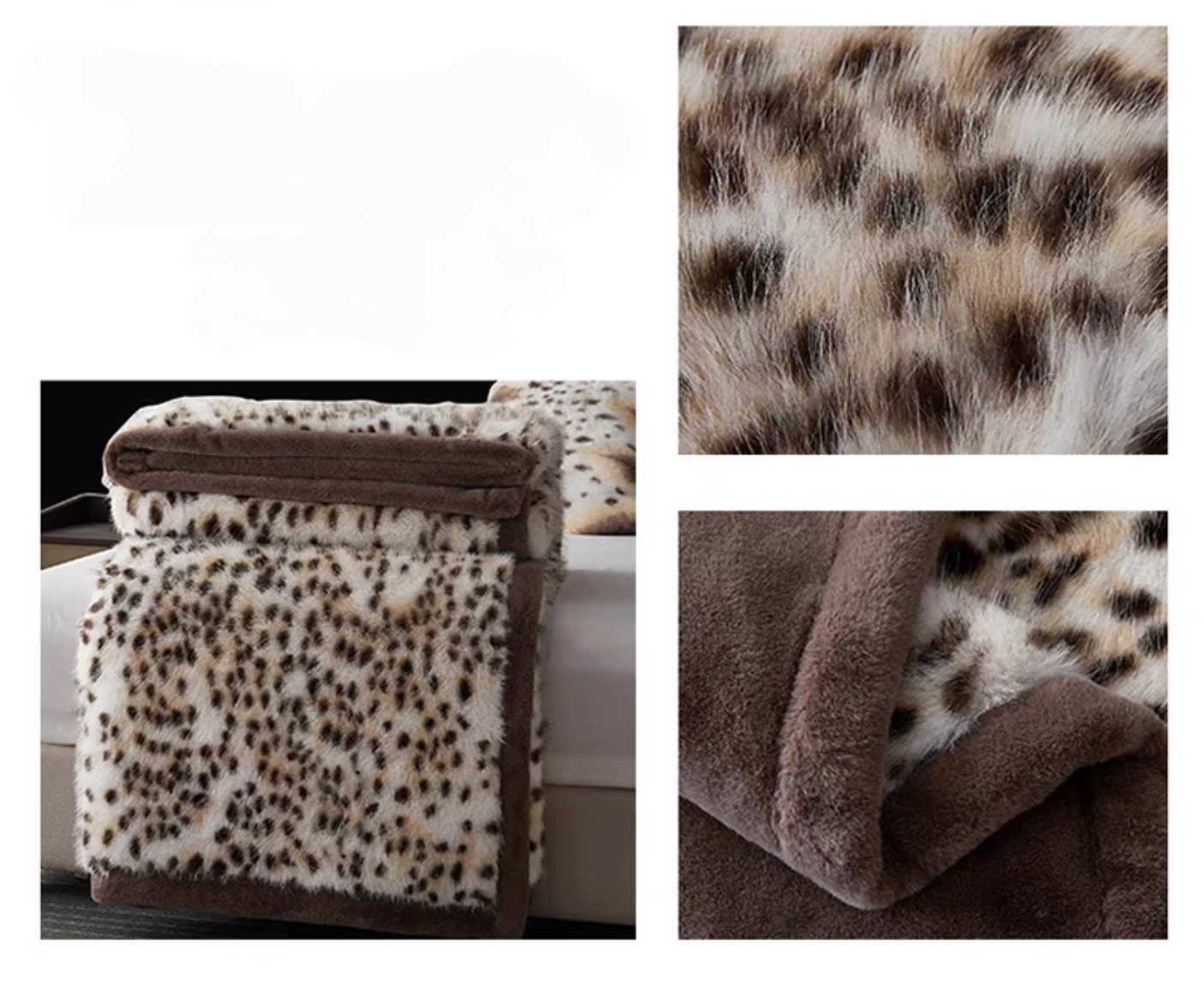 Wild Elegance Faux Fur Throw