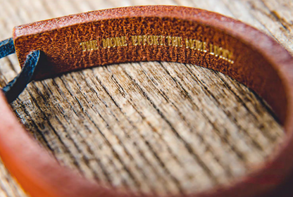 Rustic Brass-Adjustable Leather Cuff