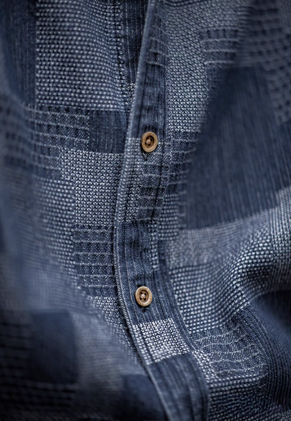 Patchwork Indigo Denim Shirt