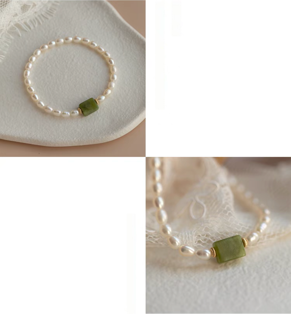 Olivine Pearl Bracelet