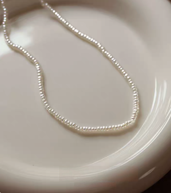 Classic Pearl Silver Necklace