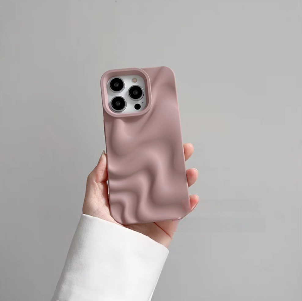 3D Wave Silicone Phone Case