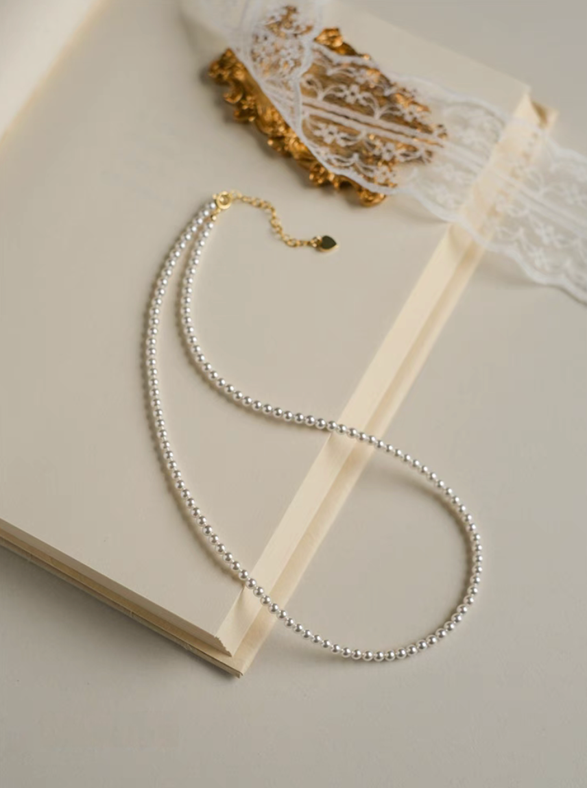 Radiant Round Pearl Necklace