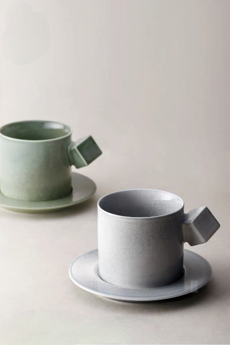 Modern Minimalist Ceramic Cup &amp; Saucer Set