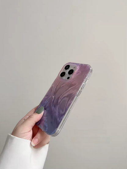 Feather Gradient Purple Phone Case