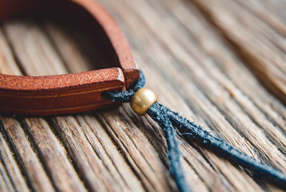 Rustic Brass-Adjustable Leather Cuff