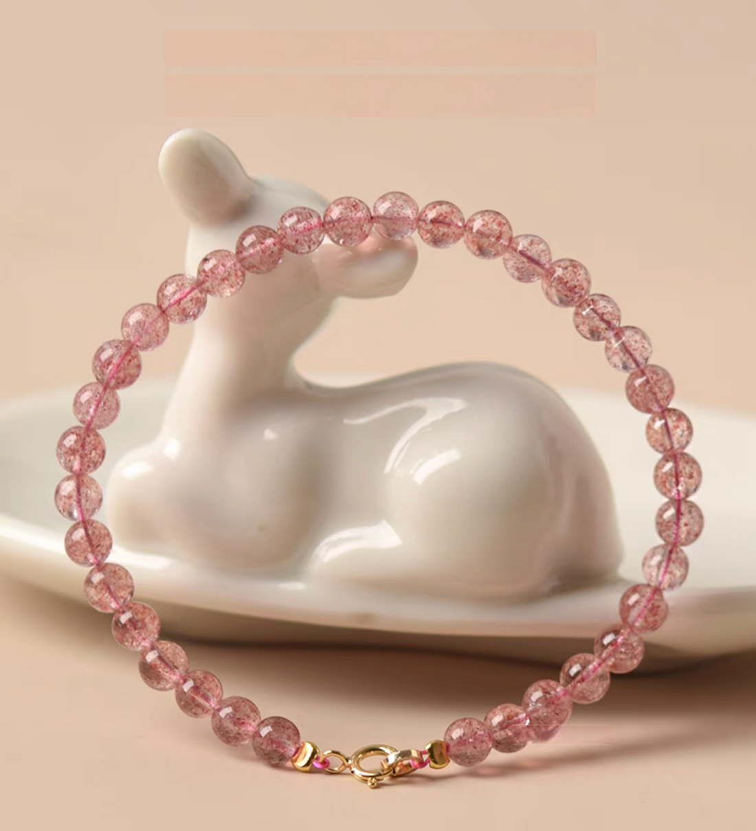 Strawberry Quartz Bracelet