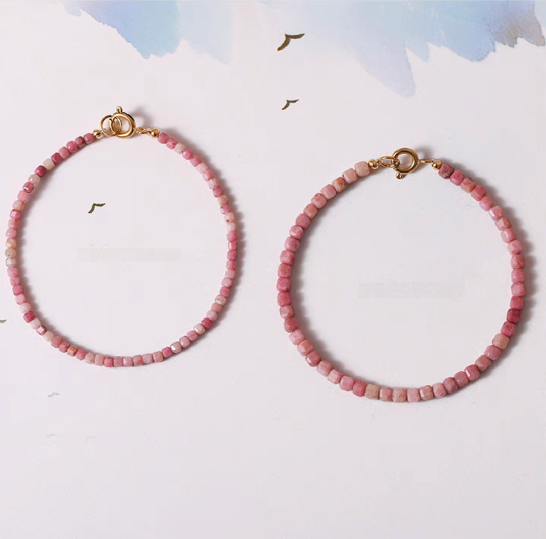 Rose Rhodonite Delicate Bracelet